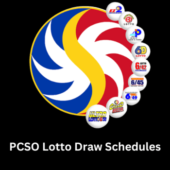 PCSO Lotto Draw Schedules